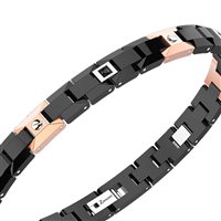 Bracciale Zancan Uomo Hi Teck in Ceramica Spinello EHB161 - EHB161